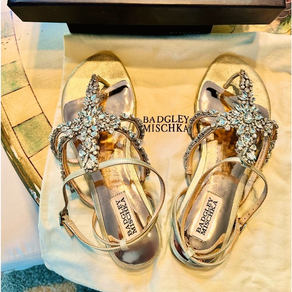Badgley Mischka Shoes - 🎁New Badgley Mischka Dress Sandals Jeweled 8.5🎁